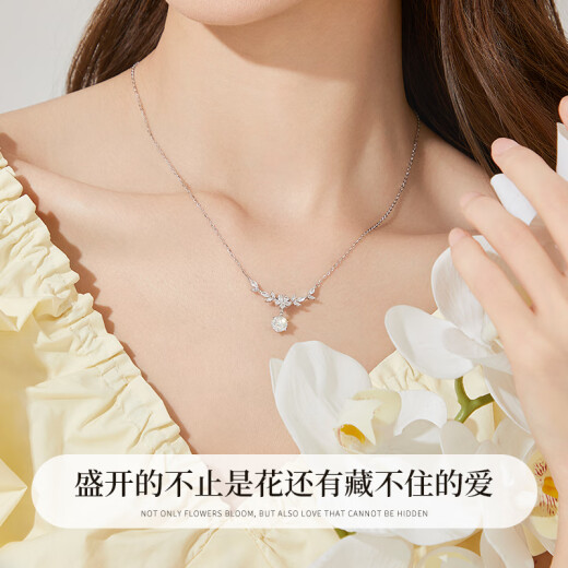 老凤祥S999足银项链女士经典百搭气质高级感纪念日生日礼物送女友老婆 【一克拉】紫藤花开项链