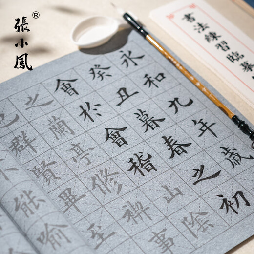 Zhang Xiaofeng Water Writing Cloth Set Four Treasures of the Study Brush Set Yan Zhenqing Poetry Brush Copybook Copy Calligraphy Water Writing Brush Calligraphy Practice Cloth Lanting Preface 11-piece Set