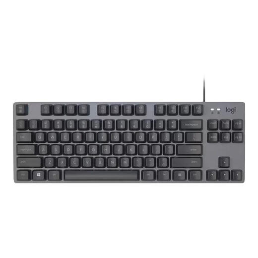 罗技（Logitech）罗技K835有线机械键盘青红轴定制键帽游戏办公打字笔记本台式电脑 黑色红轴