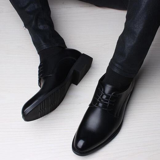 Zapatos de cuero negocios para hombres zapatos formales de moda británica versión coreana versión coreana zapatos para hombres zapatos de cuero hombres versiones de boutique negra 44