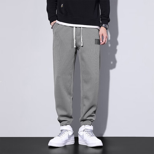 JEEP SPIRIT casual pants men's spring and autumn new fashion brand loose tie feet harem pants trendy sports long pants men 8805 card gray + 8805 card gray 4XL
