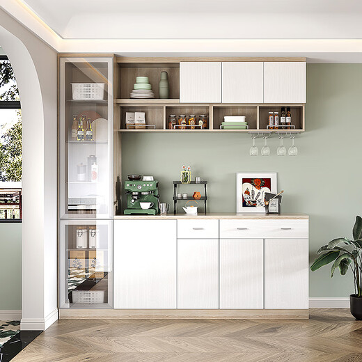 Sofia whole house customization 22 packages Nordic style bedroom furniture wardrobe cloakroom TV cabinet combination entrance shoe cabinet package price