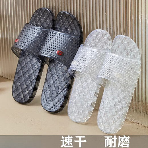 Sandalias antiguas de cristal de apio, zapatillas de cristal para el verano, zapatillas para hombres resistentes a los hombres, suela dura JY-1105 [Negro] 37 [Adecuado para usar 36 tamaños de zapatos]