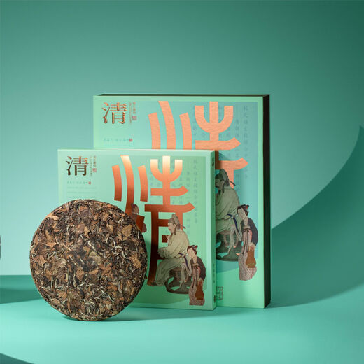 Zhang Tianfuqing (Collection Cake Tea) 350g/cake/box, national gift tea, fragrant and smooth, with the charm of time