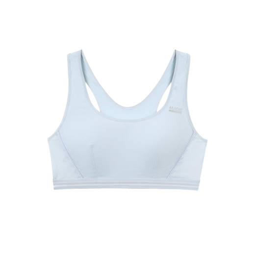 
Yu Zhaolin (YUZHAOLIN) 2-piece sports underwear for junior high school students, high school students, puberty girls with chest pads, shock-proof bra during development period 9215 (white + navy blue) L 80 (85-100Jin [Jin equals 0.5 kg])