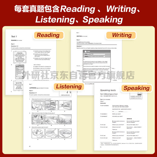 PET new question type official test questions 1 Cambridge General Level 5 Examination, authorized by Cambridge, including answers, ultra-detailed analysis, and examiner's comments (with code scan audio and spoken sample video)