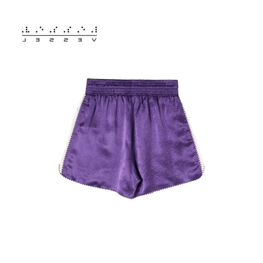
XVESSEL jacket for women's thin summer casual and versatile creative embroidered robe trendy short jacket sportswear shorts purple Y23X693P XL