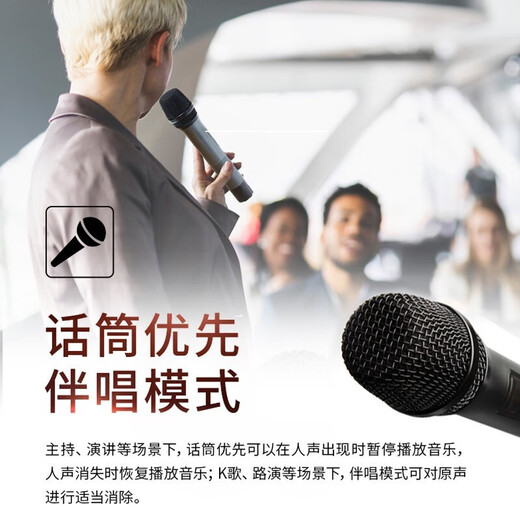 Edifier (EDIFIER) Recommended Goods PW312 square dance outdoor performance audio karaoke special audio speaker trolley mobile portable high-power Bluetooth PW312 audio + microphone stand