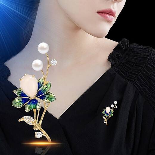 Marco Bizzarri brand brooch women's iris brooch high-end women's suit luxury accessories corsage brooch new luxury accessories 520 gift for girlfriend birthday gift for best friend
