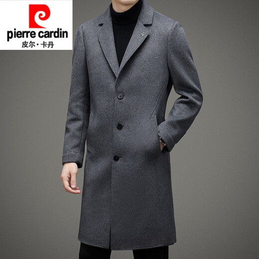 PIER CARDIN HEUND-FIE AUTOM ET HIVER NOUVEAU MANDEUR DE LOCE MENS MENS OUT-JEE LONG SUIT COLD DE LOCE double face jeune