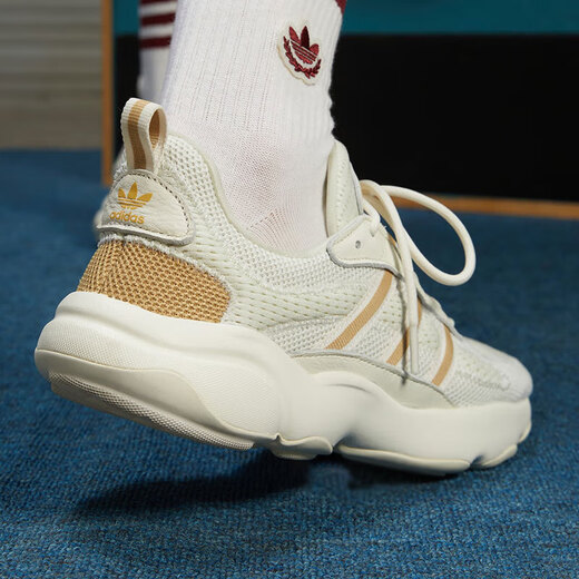 阿迪达斯 （adidas）三叶草男鞋女鞋夏季运动鞋网面透气跑步鞋复古老爹鞋休闲鞋JQ3927 JH7355/米白棕 42.5