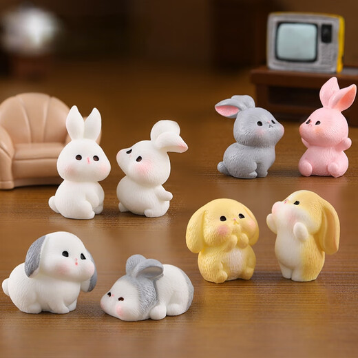 Linku Mite Healing GADGE MINI TOY TOY TOY Desktop Coll Coll Decorment Dired Gift для девочек SET 8