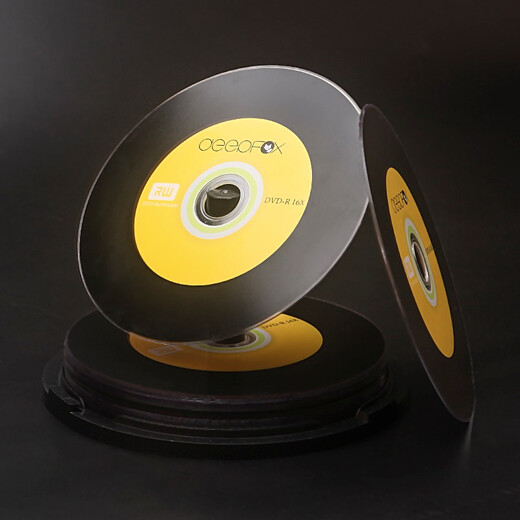 深狐（Deepfox） DVD-R/CD刻录盘/光碟/空白光盘车载音乐盘4.7G16速10片装 DVD刻录光盘10片
