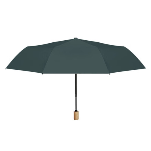 Tri-Pololar Holzgriff Dach falten Vinyl Parasol Handbuch Tri-fach Regenschirm TP7027 Burgund (Handbuch)