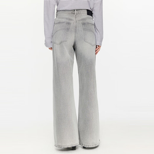 
JNBY/Jiangnan Buyi [ESG] Spring and Autumn denim loose wide-leg pants retro casual commuting 5O9E12530 959/Denim light gray M