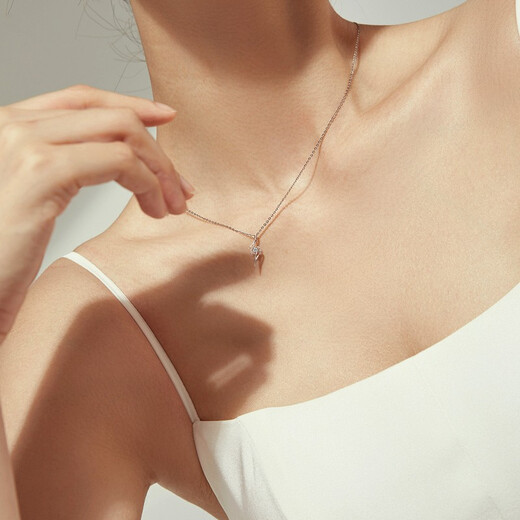 Saturday Fortune (ZLF) pendant for women 18K gold single diamond diamond necklace women's light luxury and fresh gift for girlfriend holiday gift pendant (chain not included)
