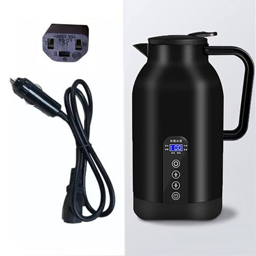 何佳功杨子车载烧水壶12v24v点烟器线烧水杯保温加热电热杯热水器充电器 圆孔直头-12v24v 0l 12240L
