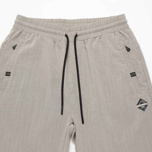 Jeep Spirit Jeep Ice Silk Casual Hosen Herren Sommer Straight Lose Lose große Männerhosen Sport elastischer Herrenhosen Dünne Hosen 1118 Dünngrau L (empfohlenes Gewicht 125-140jin [Jin gleich 0,5 kg])