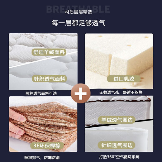 Стимул матрас Simmons Spring Mattress Latex Coconut Palm Mattress 20 см толщиной двойной аренды Двойной экономный