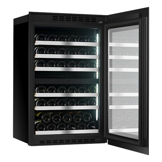 PULADI Seamless Embedded Red Wine Cabinet Constant Temperature Wine Cabinet Embedded Hidden Compressor Wine Tea Refrigerator Touch Open Door Touch Open Door BMDT-125T Dual Temperature Wine Cabinet 120L
