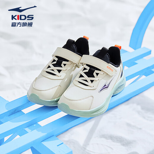 Hongxing Erke (ERKE) children's shoes Mingou 2.0 for boys and girls plus cotton running shoes children's warm cotton shoes pumice gray / black 32