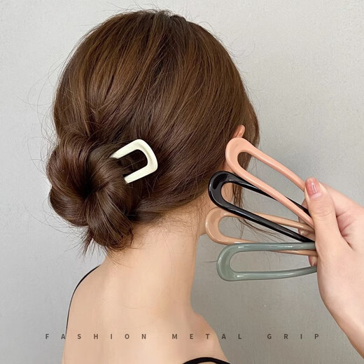 Jisenjia's new Chinese-style U-shaped hairpins for women, Chinese-style high-end design hairpins, hairpins, daily versatile headwear, U-shaped hairpins, 2 random pieces