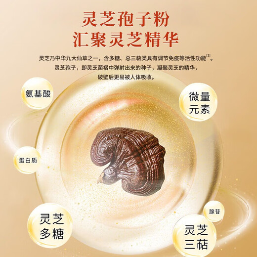 Pékin Tongrentang Break Wall Ganoderma Lucidum Spore Powder Capsules Food Recover