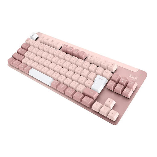 LOGICOOL Visitor Low Shelves Logicool Wireless Mechanical Keyboard TTC Made Red Axis Linear Bluetooth Direct Connect Portable Japanese Configuration No Numeric Keyboard K855RO Pink