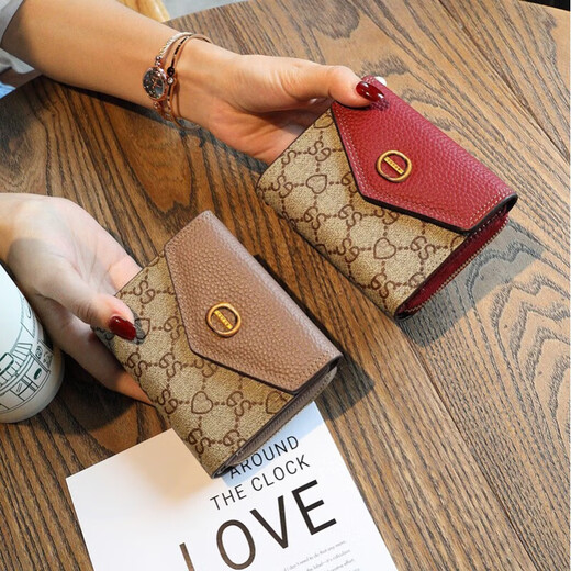 Coole Känguroo-Karten-Brieftasche Frauen 2025 Neue Brieftasche Klappbrieftasche Einfache Multifunktions-Kartenclip-Karten-Karten-Karten-Karten-Design Lotus Brown 20-Karten-Slots mit echtem Leder