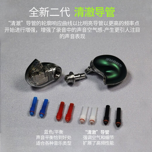 SHURE/舒尔 SE846二代清澈版入耳式四单元动铁高保真HIFI发烧级耳机 钛银色（清澈版）
