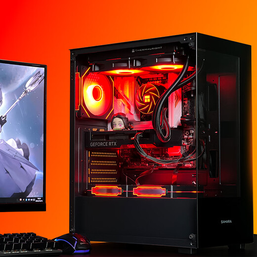 Gigabyte i7 12700KF/14700KF/RTX5060/5070/Ti graphics card live e-sports assembly computer host complete black Wukong game desktop ten 14700KF丨RTX5070Ti丨1T