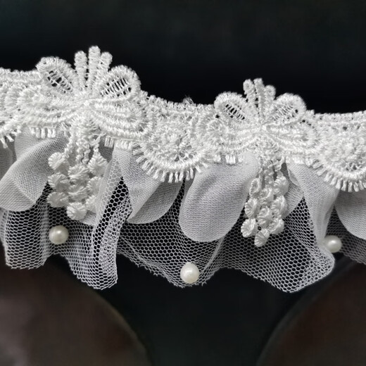 Clásico de encaje de mariposa soluble en agua Garlón plisado Collar de cuello de cuello de cuello de cuello con zapatos y sombreros Accesorios de vestidos de novia 9225 Mesa de mariposa pequeñas más cuentas de 0 cm de aproximadamente 13 metros
