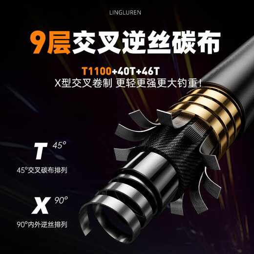 
Leader brand Assassin's extremely lightweight big fishing rod hand rod ultra-light super hard big fishing rod silver bighead carp fishing rod carbon fishing rod 7.2m The same style as Li Zhen of the Battle of the King