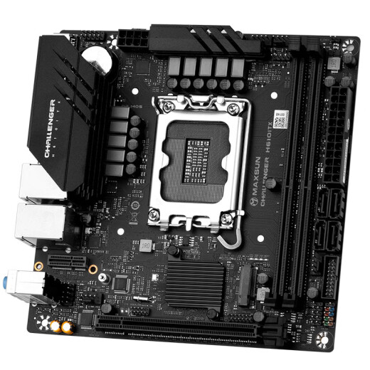 Maxsun MS-Challenger H610 ITX 2lan Computadora de placa base CPU 12100/12400F/13400 (Intel H610/LGA 1700)
