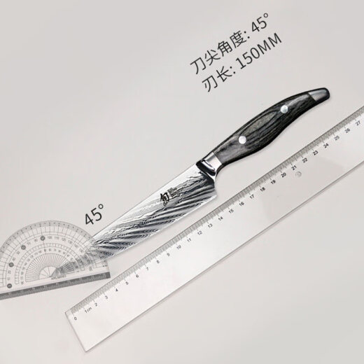 Kaiyin (KAI) Japanese Nagare series VG2+VG10 dual-core steel 72-layer Damascus pattern steel small multi-functional kitchen knife 'NDC-0701