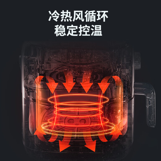 
SUPOR ZMD safe series 3.5L large capacity Steam tender frying 1300W high power hot and cold air dual circulation system air fryer KJ35D701