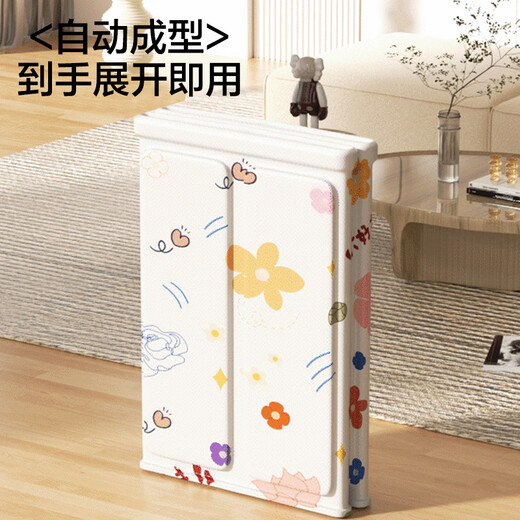卡洛特泡澡桶成人可折叠浴缸洗澡桶家用婴儿童游泳桶浴桶坐浴盆沐浴神器 泡澡桶【花朵】