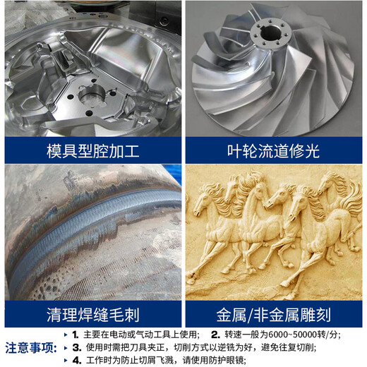 
Baolian Carbide rotary file/alloy grinding head/milling cutter/alloy milling cutter/tungsten steel grinding head L conical dome Double-patterned LX1428M06 (14 mm)
