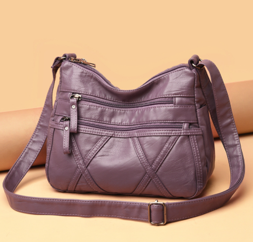 
Light ou new leather mother bag women's soft leather one-shoulder crossbody bag large capacity simple middle-aged women's bag k686 retro caramel color