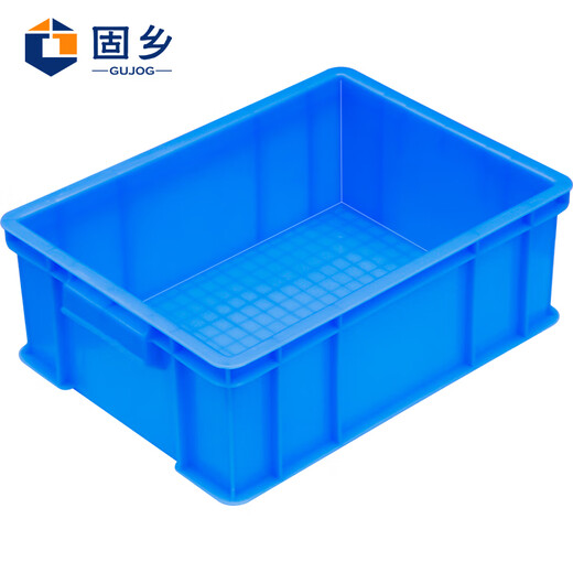 Guxiang thickened plastic logistics turnover box parts box material box classification tool box storage storage box moving organization box blue QL-ZZX-A4 box 410*305*147mm