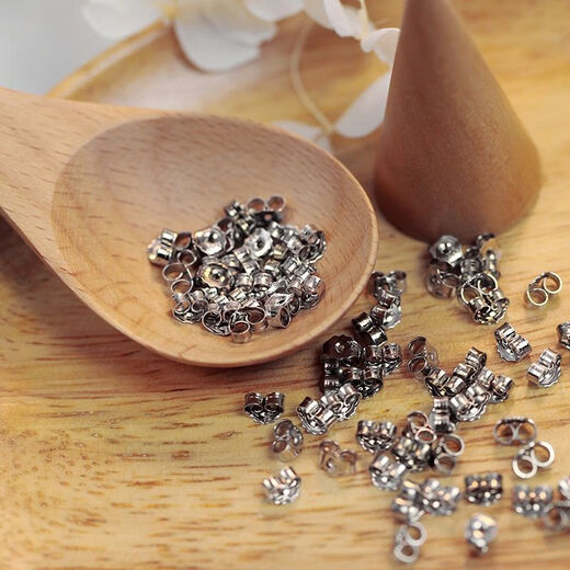 Minamiuri 925 Tremella Ear Blocking Caps, Earrings, Back Holders, Anti-falling Fixing Buckle, Silicone Anti-slip Plugs, Ear Accessories, 5 Pairs (925 Silver 3 Pairs + Transparent Style 2 Pairs)