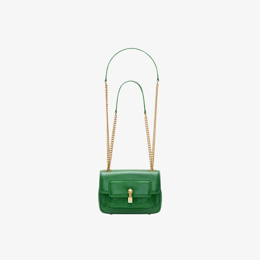 
PECO bag 846P line series new one-shoulder crossbody chain wandering bag cowhide square bag travel bag send girlfriend gift classic blackhead layer oil wax cowhide spot