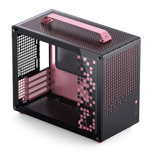 JONSBO Z20 pink/black MATX case (detachable portable case/240 radiator/160mm air cooling/ATX power supply/long graphics card/Type-c Gen2)