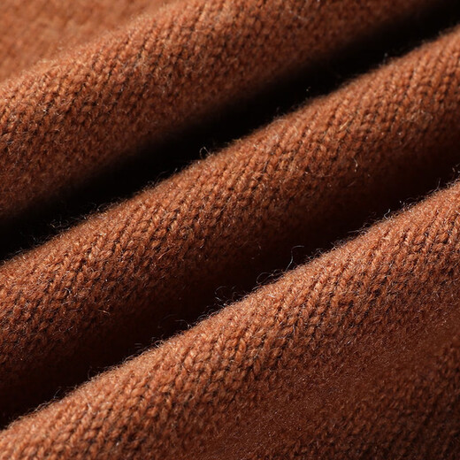 Hengyuanxiang 100% pure wool sweater men's autumn and winter zipper cardigan sweater thickened sweater jacket loose half turtleneck men's gray blue L 175/50/110