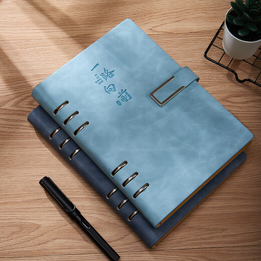 Tengxiong Loge Lave Notebook Simple haute valeur en forme de bouton en forme de U Record de carnet amovible et épaissis Business Boxs souvenirs Souvenirs coffre