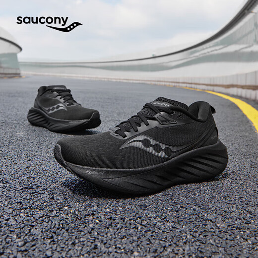 Saucony Peng Yuyan's same style Saucony TRIUMPH Victory 22SE men's running shoes, cushioning and comfortable sports, black 42