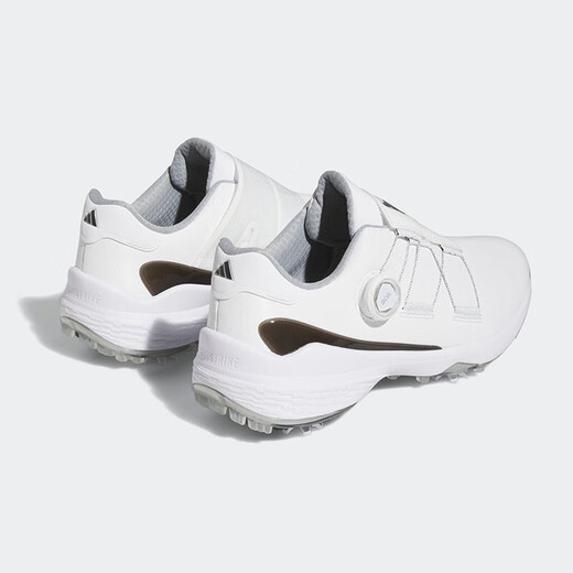 阿迪达斯（adidas）高尔夫球鞋男士ZG23系列防滑缓震球鞋 BOA纽扣运动鞋 GY9713 白/黑/银 40.5