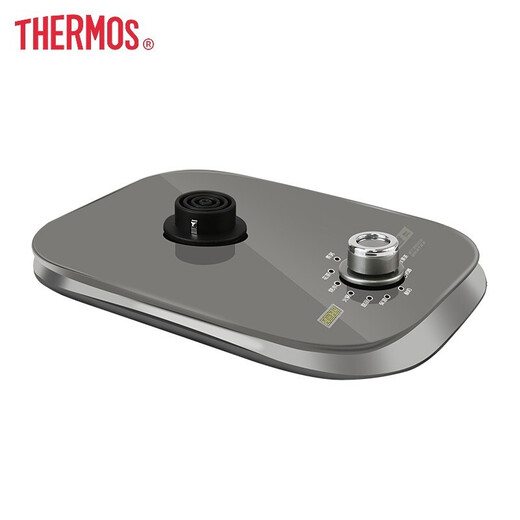 THERMOS health pot glass kettle 1.8L, boiling fruit, tea, scented tea, boiling medicine, cooking porridge, multi-functional, high temperature resistant EHA-1316E, light gray 1.8L