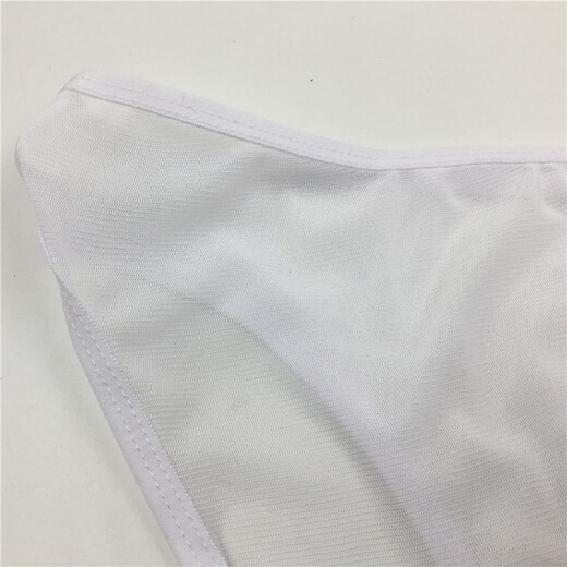 Private Shang Men's Sexy Underwear Transparent Underwear Stretch Mesh Revealing Hole Briefs White G-string T-Pants One Size 160Jin Jin is equal to 0.5kg within