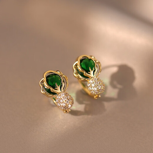 Idel's cabbage earrings for women, niche design, high-end earrings, new trendy earrings, birthday gifts for girlfriends and best friends, cabbage earrings E2392